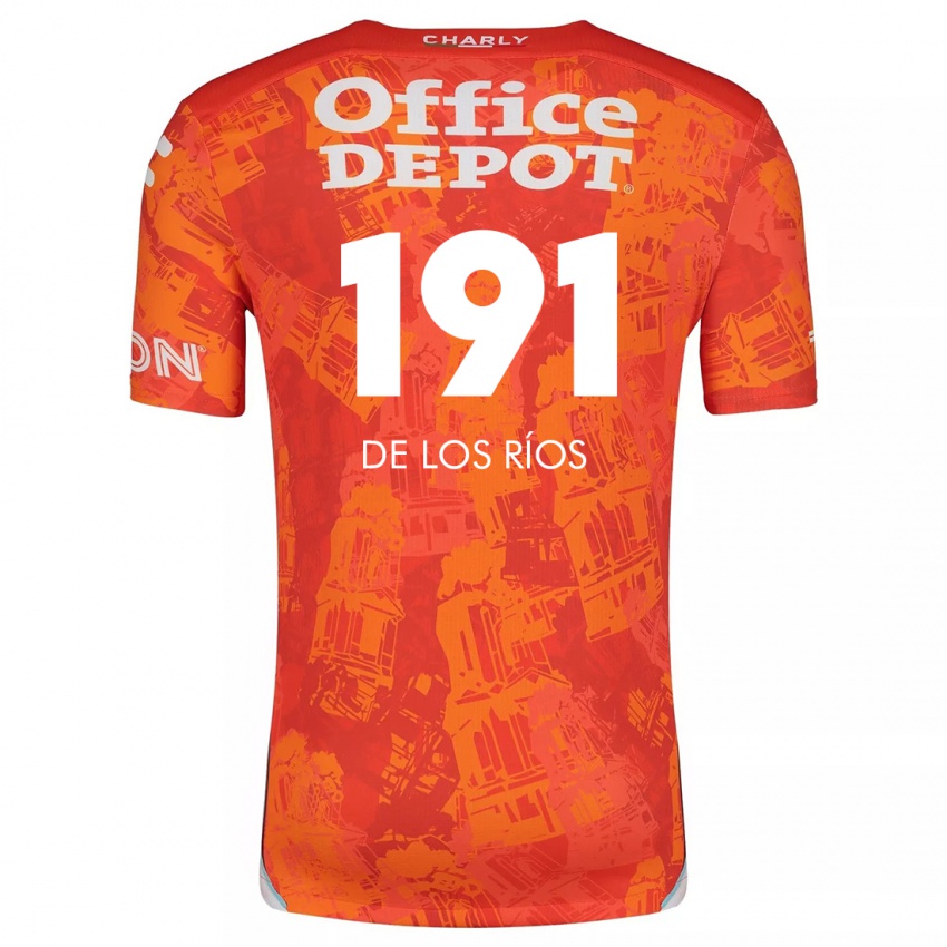 Criança Camisola Sergio De Los Ríos #191 Laranja Branco Alternativa 2024/25 Camisa Brasil