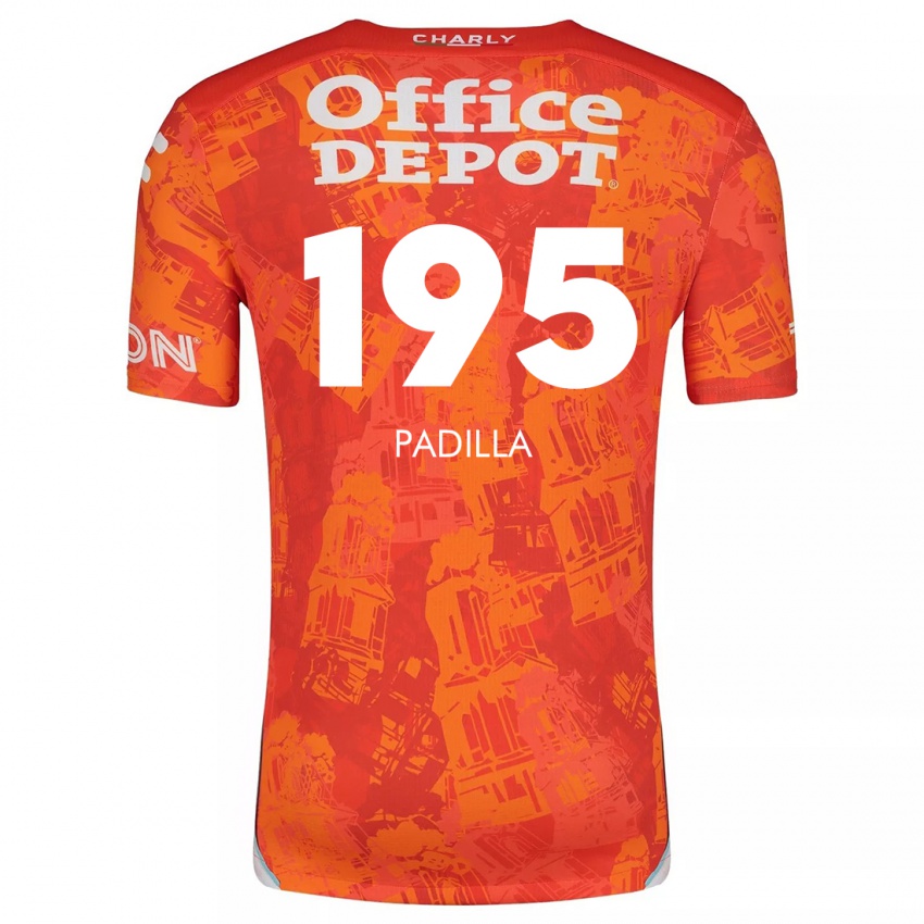 Criança Camisola Ángel Padilla #195 Laranja Branco Alternativa 2024/25 Camisa Brasil