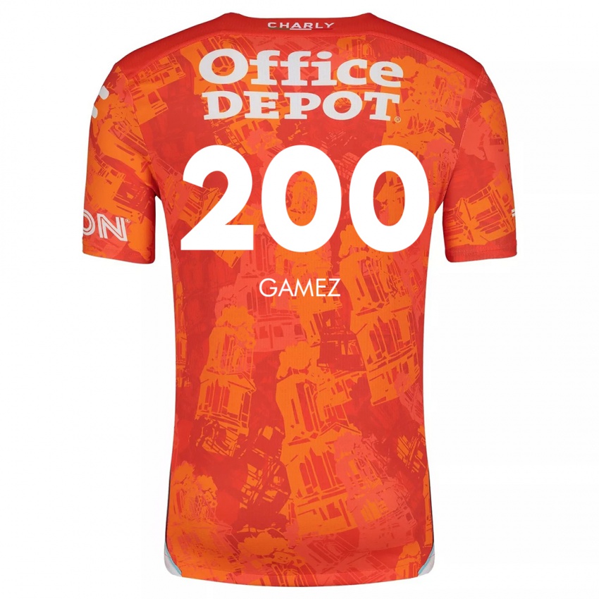 Criança Camisola Sergio Gámez #200 Laranja Branco Alternativa 2024/25 Camisa Brasil