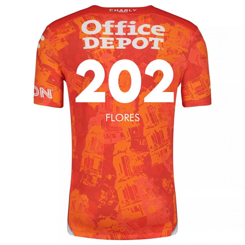 Criança Camisola Luis Flores #202 Laranja Branco Alternativa 2024/25 Camisa Brasil