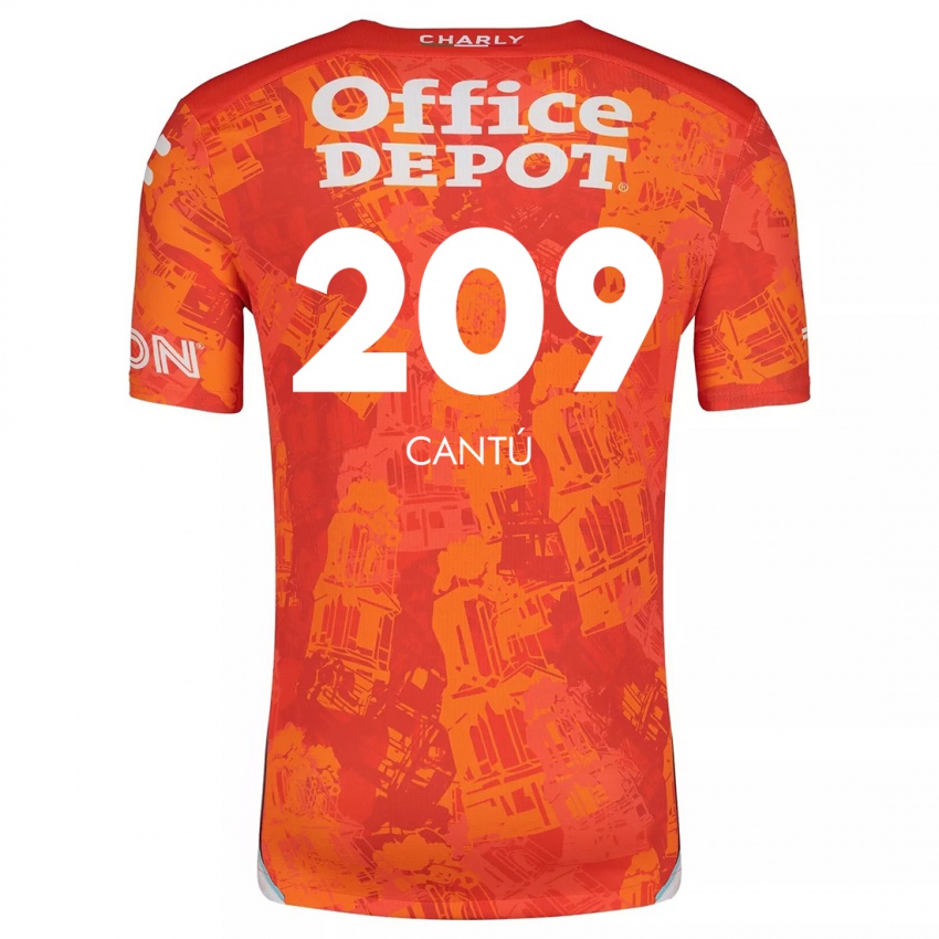 Criança Camisola Juan Cantú #209 Laranja Branco Alternativa 2024/25 Camisa Brasil