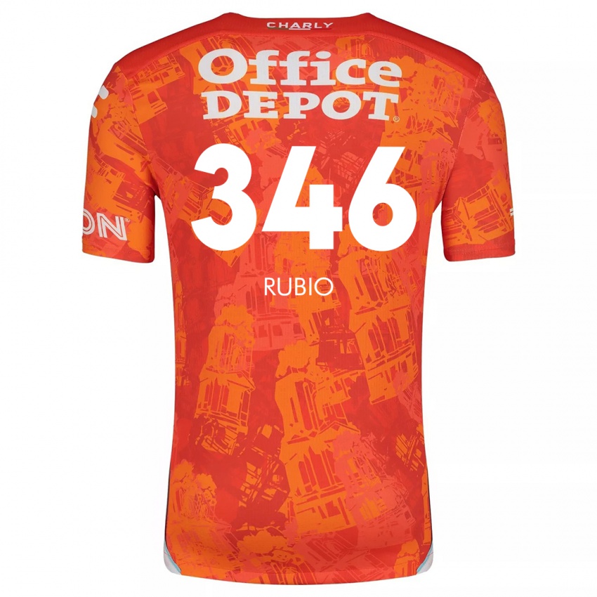 Criança Camisola Mateo Rubio #346 Laranja Branco Alternativa 2024/25 Camisa Brasil