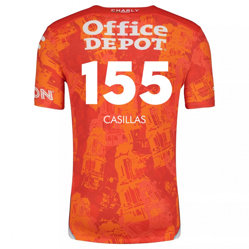 Criança Camisola Johan Casillas #155 Laranja Branco Alternativa 2024/25 Camisa Brasil