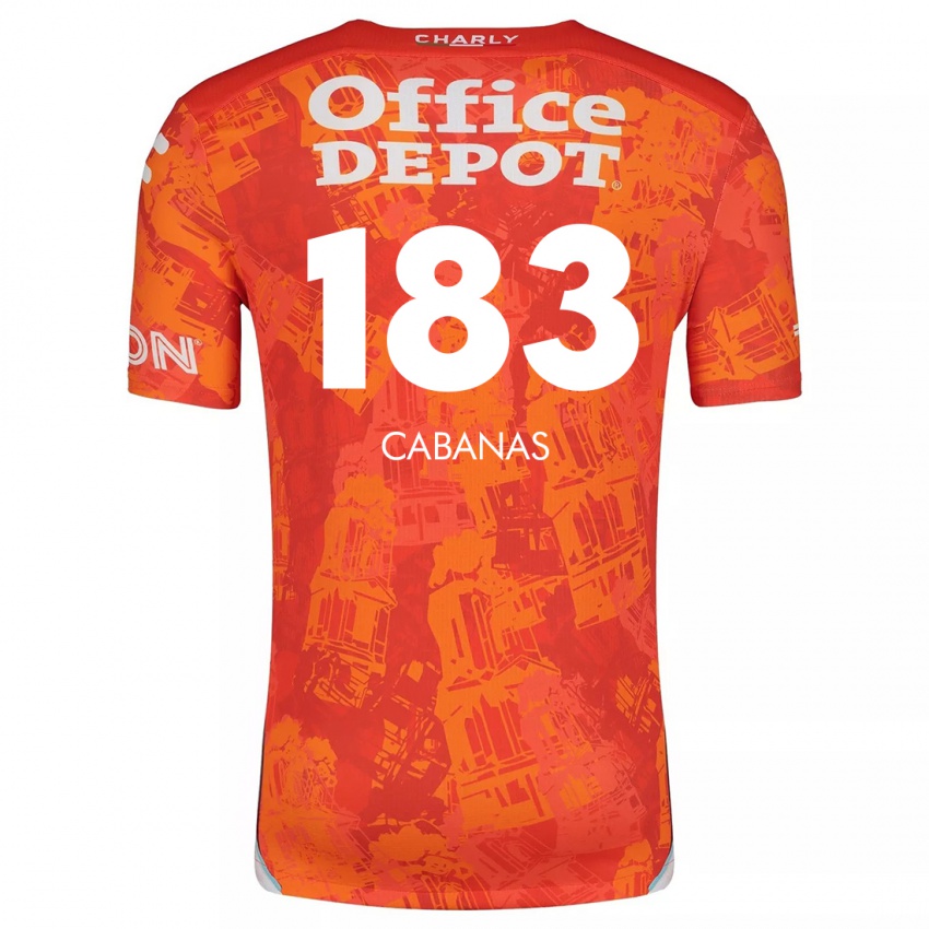 Criança Camisola Mauricio Cabañas #183 Laranja Branco Alternativa 2024/25 Camisa Brasil