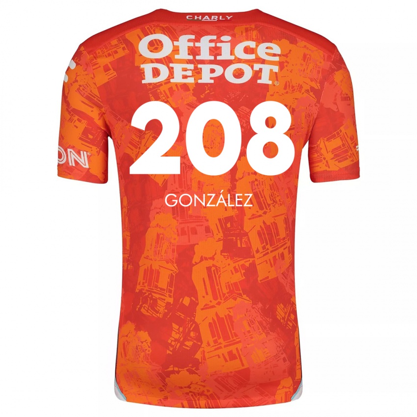 Criança Camisola Osvaldo González #208 Laranja Branco Alternativa 2024/25 Camisa Brasil