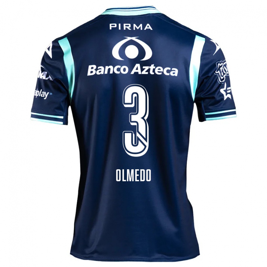 Criança Camisola Sebastián Olmedo #3 Azul-Marinho Alternativa 2024/25 Camisa Brasil