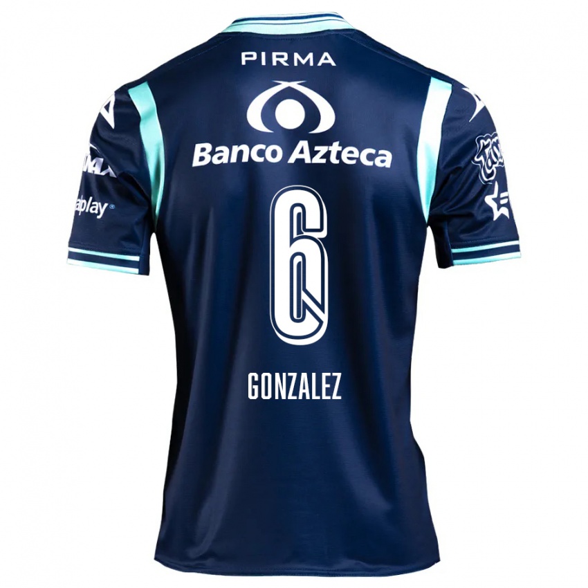 Criança Camisola Pablo González #6 Azul-Marinho Alternativa 2024/25 Camisa Brasil