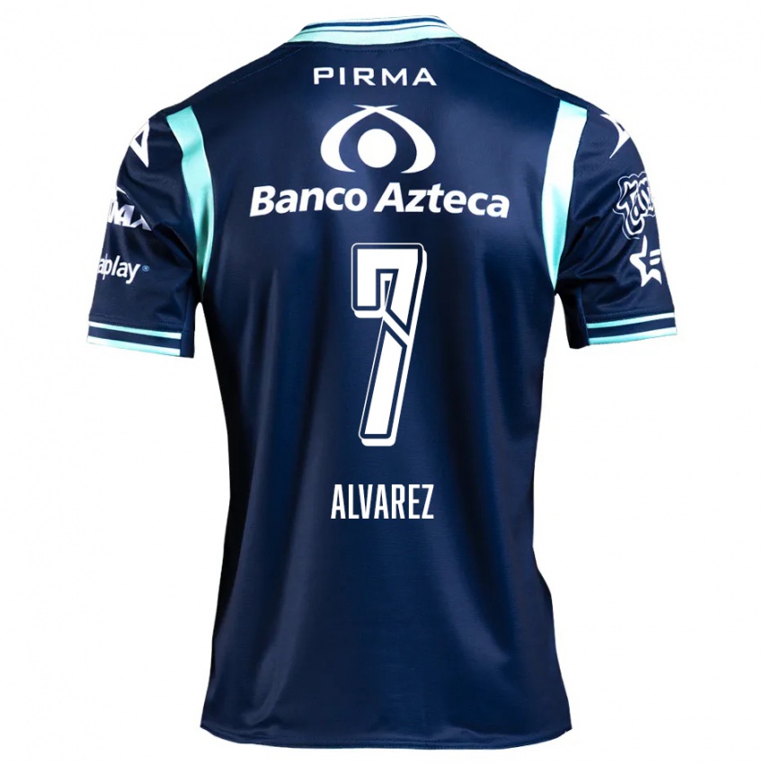 Criança Camisola Daniel Álvarez #7 Azul-Marinho Alternativa 2024/25 Camisa Brasil