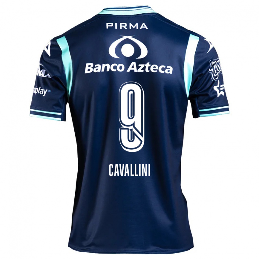 Criança Camisola Lucas Cavallini #9 Azul-Marinho Alternativa 2024/25 Camisa Brasil