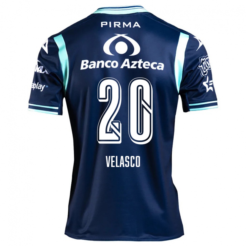 Criança Camisola Kevin Velasco #20 Azul-Marinho Alternativa 2024/25 Camisa Brasil