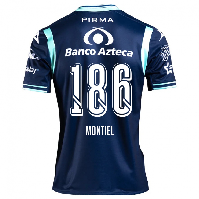 Criança Camisola Santiago Montiel #186 Azul-Marinho Alternativa 2024/25 Camisa Brasil