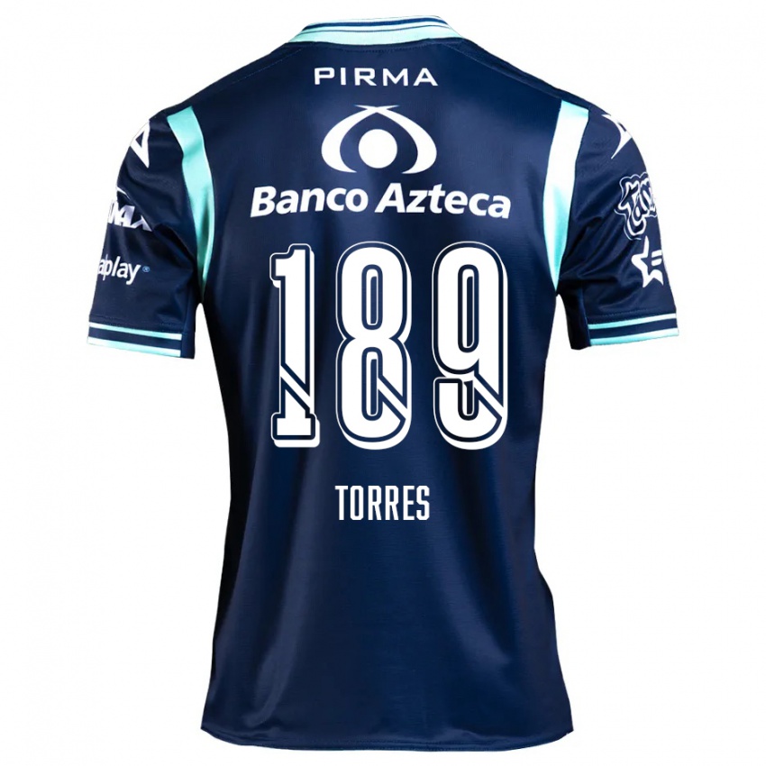 Criança Camisola Dylan Torres #189 Azul-Marinho Alternativa 2024/25 Camisa Brasil