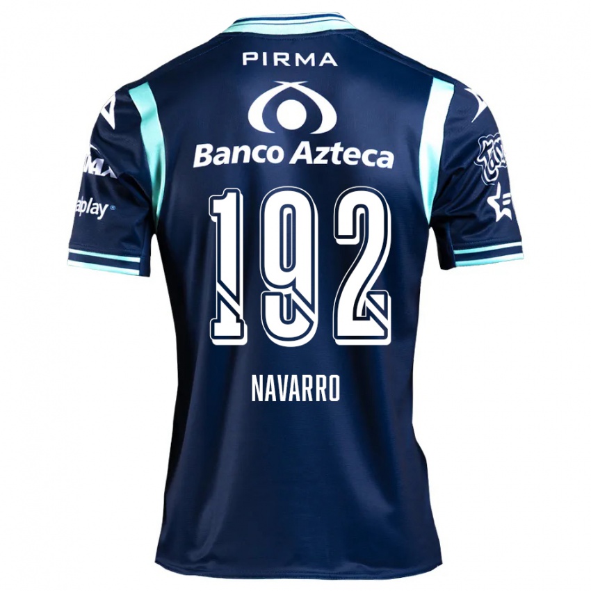 Criança Camisola Eduardo Navarro #192 Azul-Marinho Alternativa 2024/25 Camisa Brasil