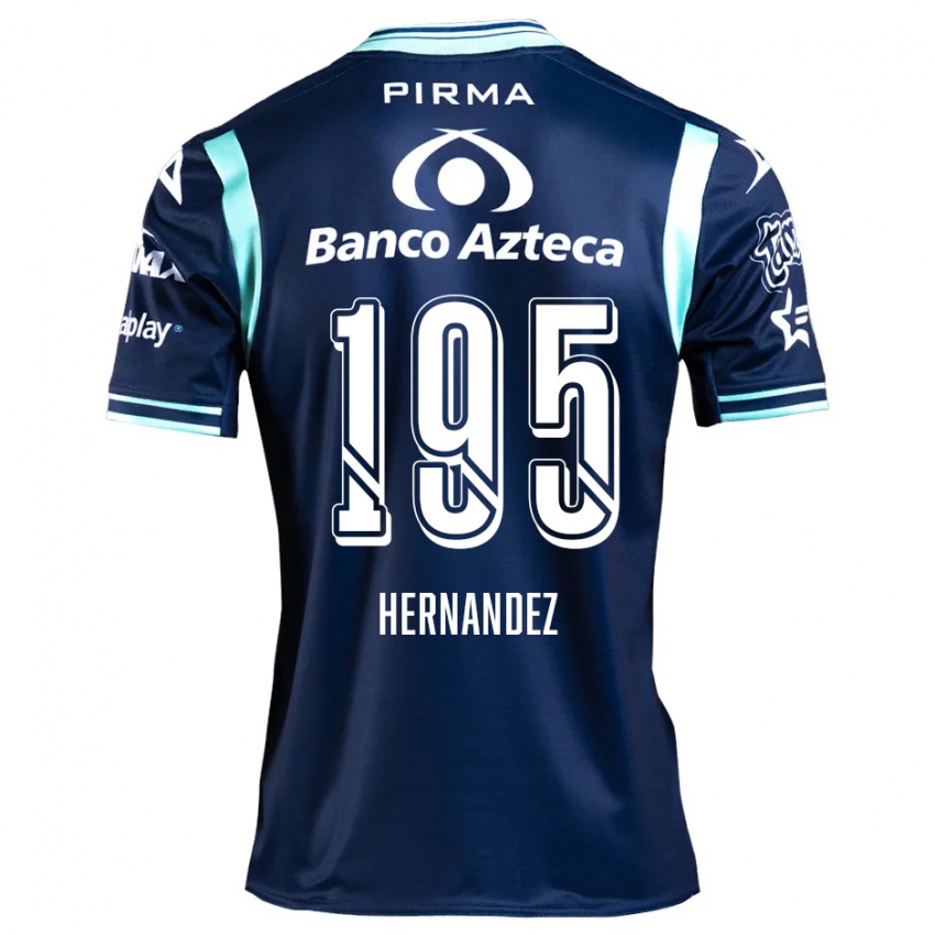 Criança Camisola Daniel Hernández #195 Azul-Marinho Alternativa 2024/25 Camisa Brasil