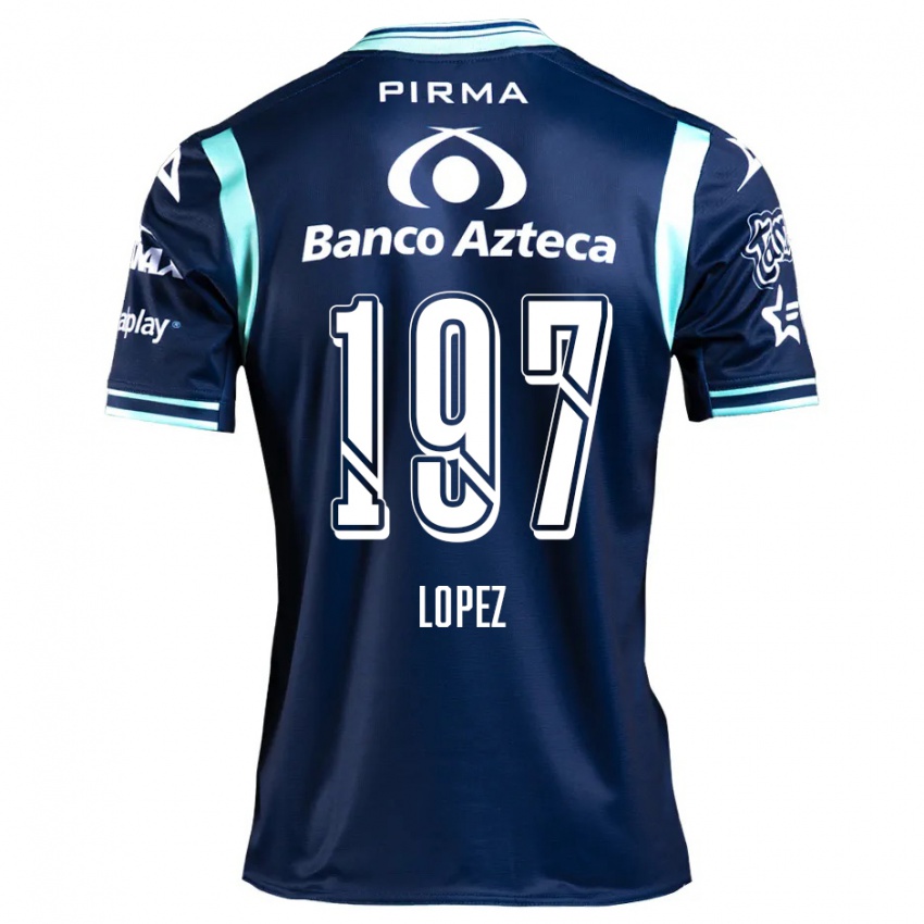 Criança Camisola Sebastián López #197 Azul-Marinho Alternativa 2024/25 Camisa Brasil