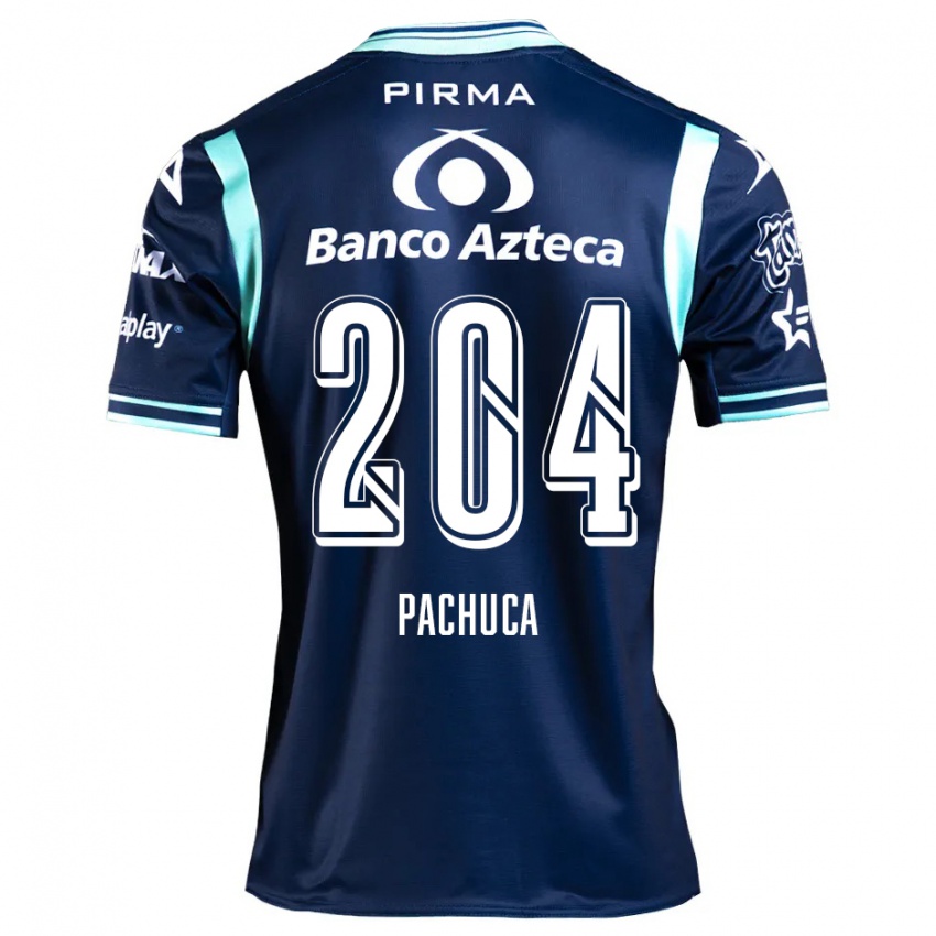 Criança Camisola José Pachuca #204 Azul-Marinho Alternativa 2024/25 Camisa Brasil