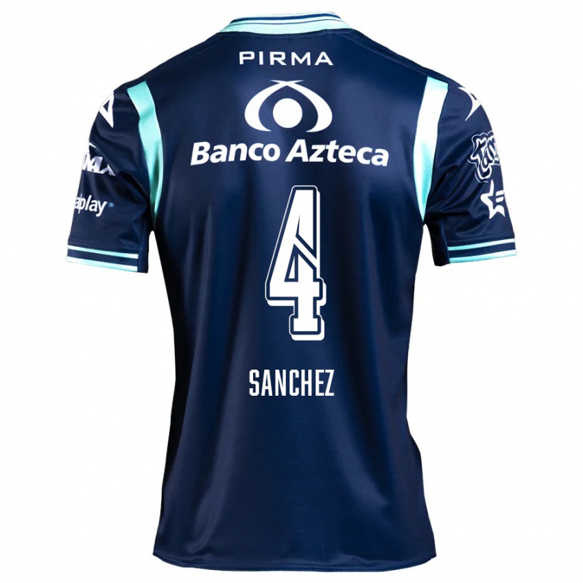 Criança Camisola Liliana Sánchez #4 Azul-Marinho Alternativa 2024/25 Camisa Brasil