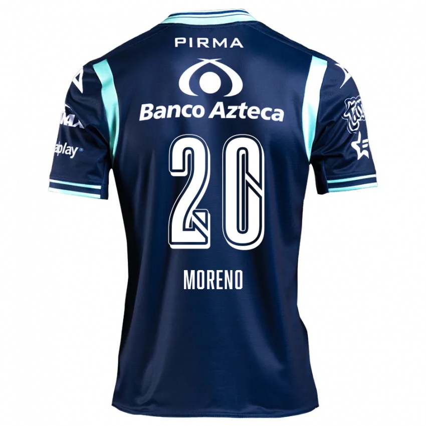 Criança Camisola Ximena Moreno #20 Azul-Marinho Alternativa 2024/25 Camisa Brasil