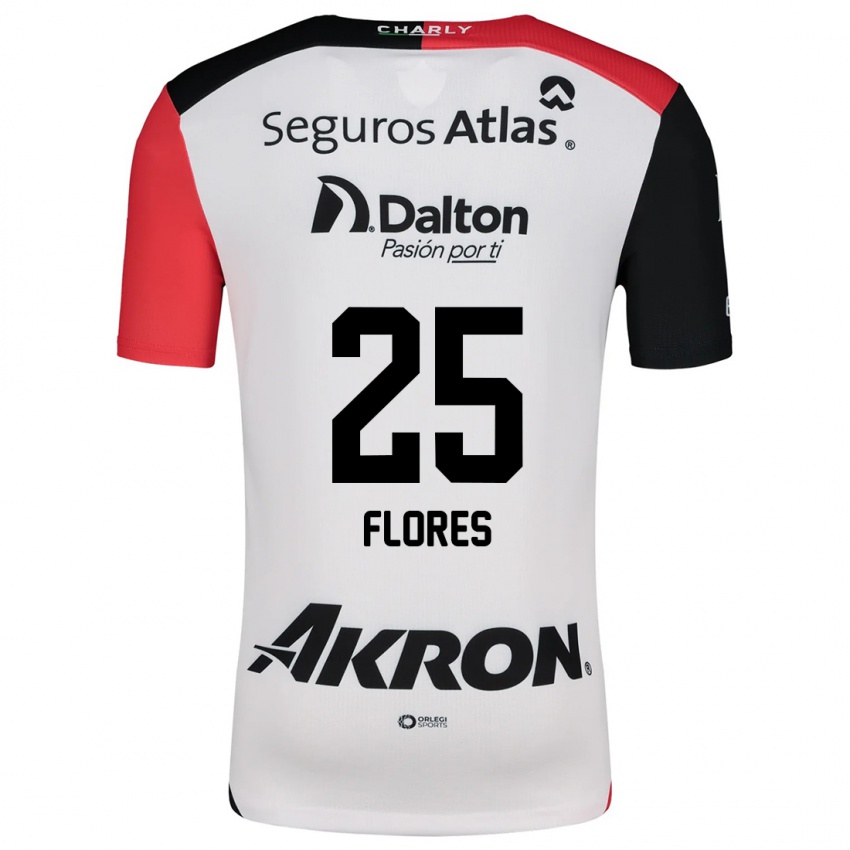 Criança Camisola Leonardo Flores #25 Branco Vermelho Preto Alternativa 2024/25 Camisa Brasil