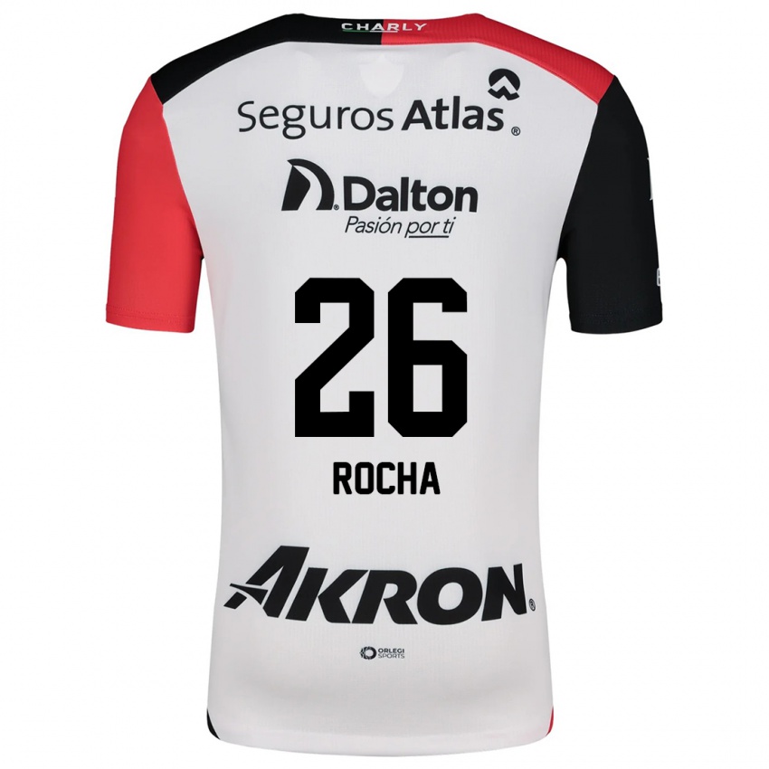 Criança Camisola Aldo Rocha #26 Branco Vermelho Preto Alternativa 2024/25 Camisa Brasil