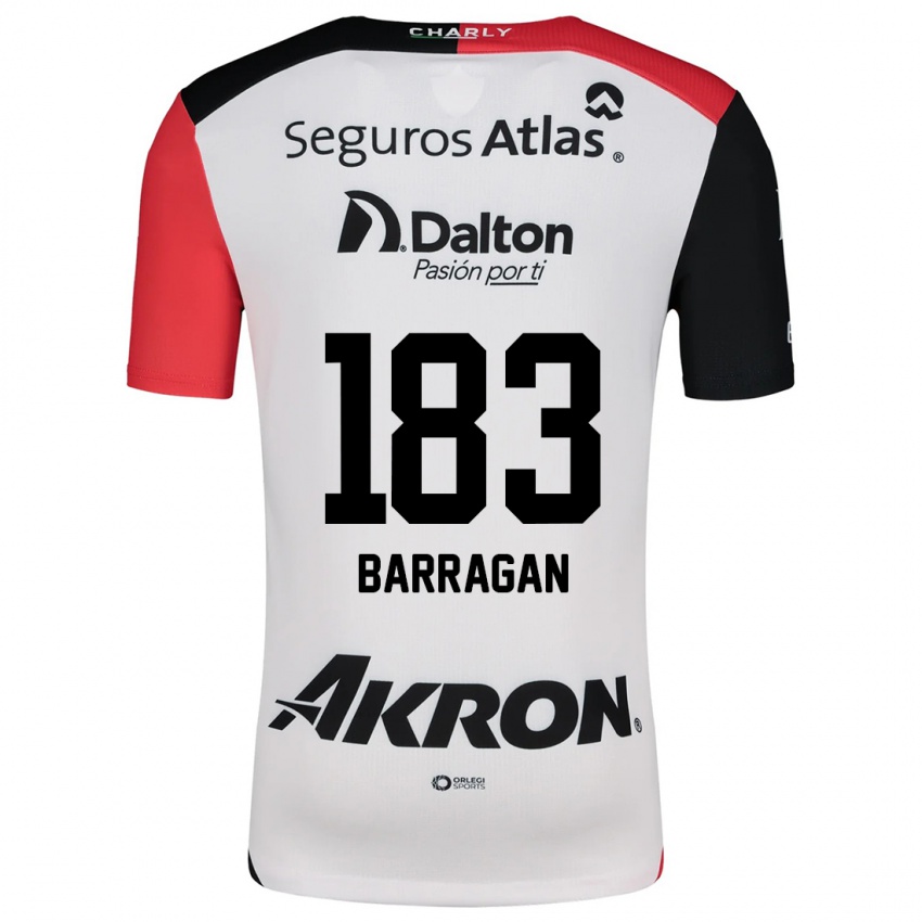 Criança Camisola Roberto Barragán #183 Branco Vermelho Preto Alternativa 2024/25 Camisa Brasil