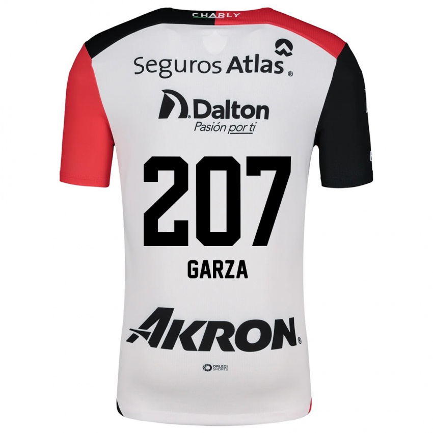 Criança Camisola Rodolfo Garza #207 Branco Vermelho Preto Alternativa 2024/25 Camisa Brasil