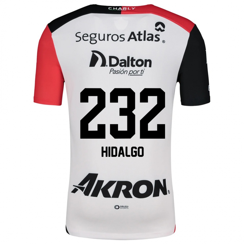 Criança Camisola Óscar Hidalgo #232 Branco Vermelho Preto Alternativa 2024/25 Camisa Brasil