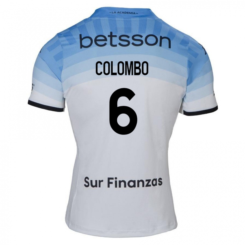 Criança Camisola Nazareno Colombo #6 Branco Azul Preto Alternativa 2024/25 Camisa Brasil