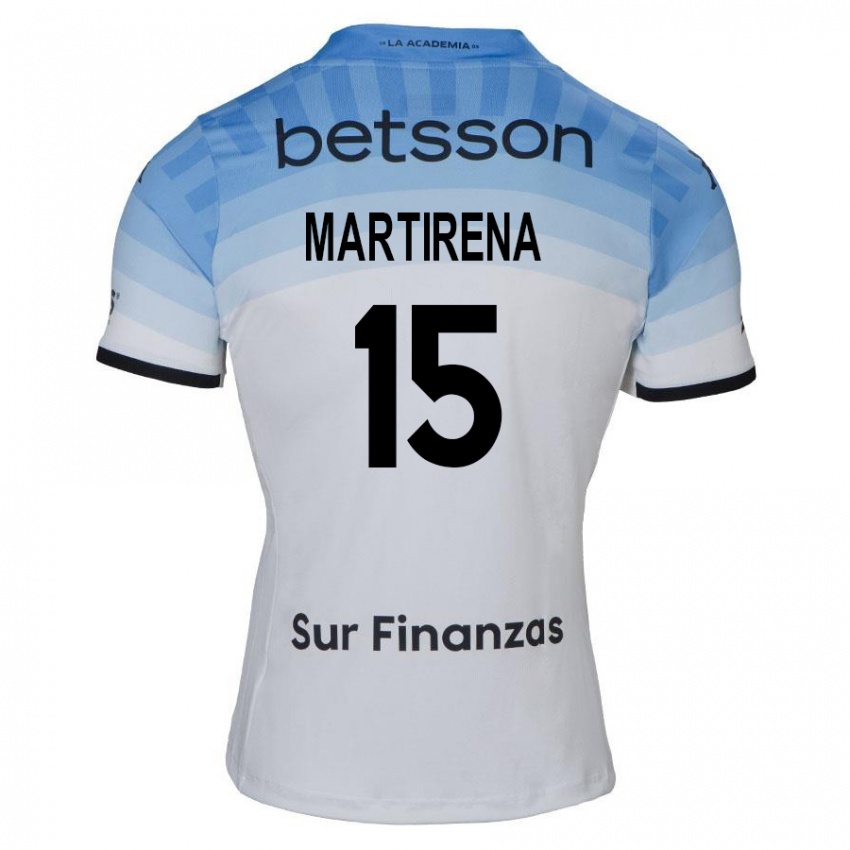 Criança Camisola Gastón Martirena #15 Branco Azul Preto Alternativa 2024/25 Camisa Brasil