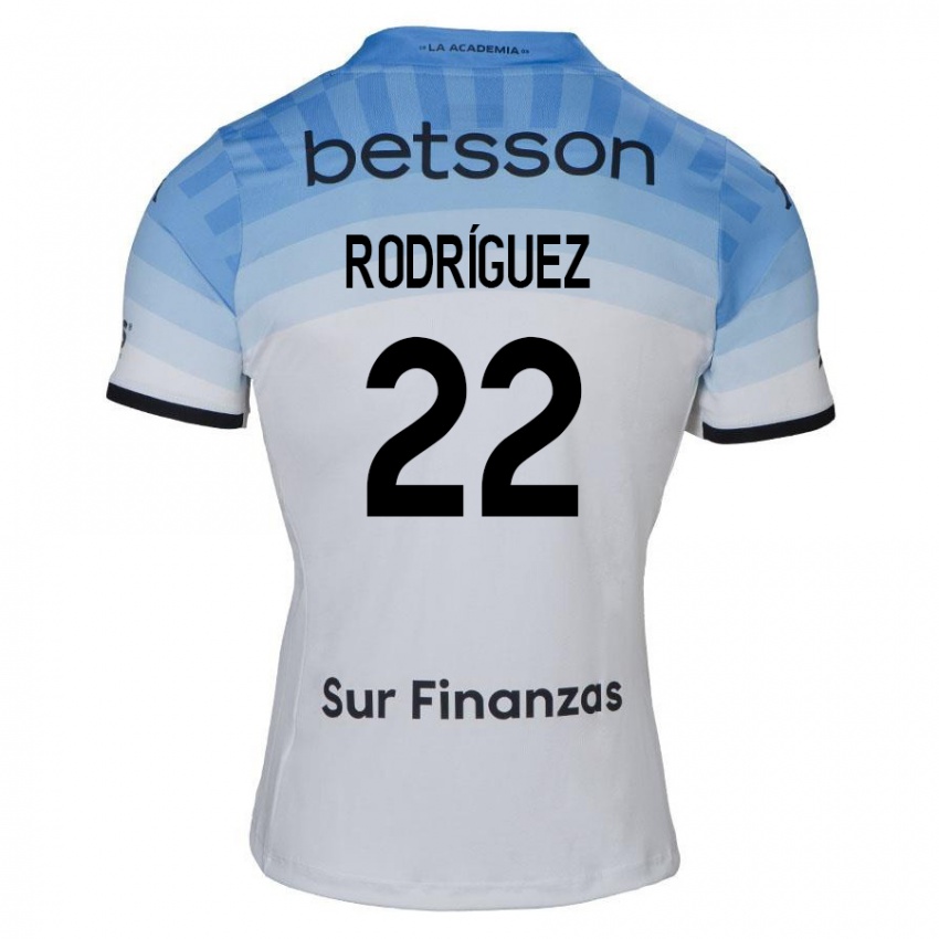 Criança Camisola Baltasar Rodríguez #22 Branco Azul Preto Alternativa 2024/25 Camisa Brasil