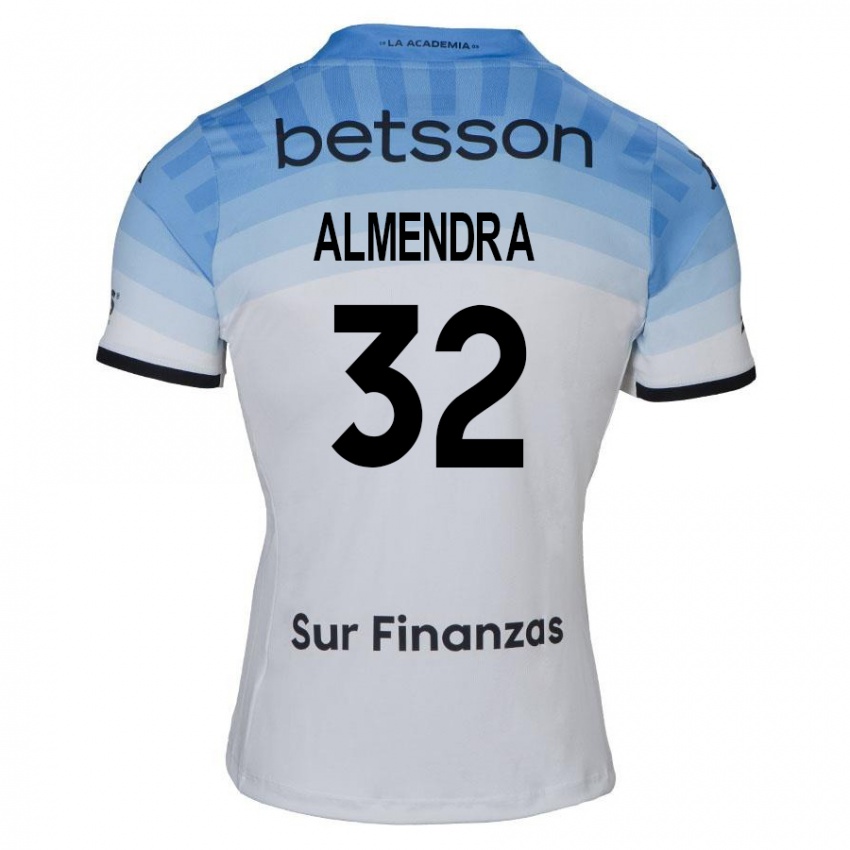 Criança Camisola Agustin Almendra #32 Branco Azul Preto Alternativa 2024/25 Camisa Brasil