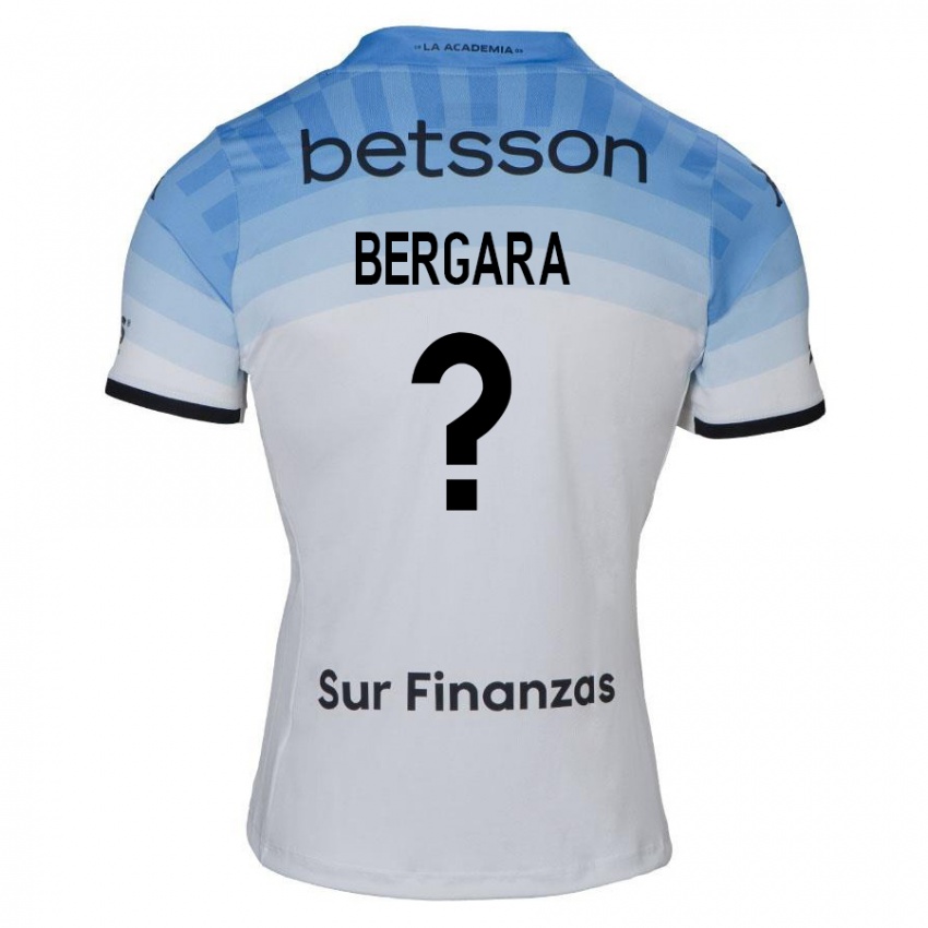 Criança Camisola Matías Bergara #0 Branco Azul Preto Alternativa 2024/25 Camisa Brasil