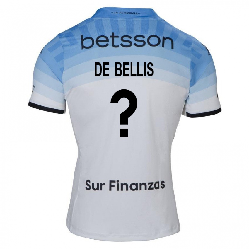 Criança Camisola Thiago De Bellis #0 Branco Azul Preto Alternativa 2024/25 Camisa Brasil