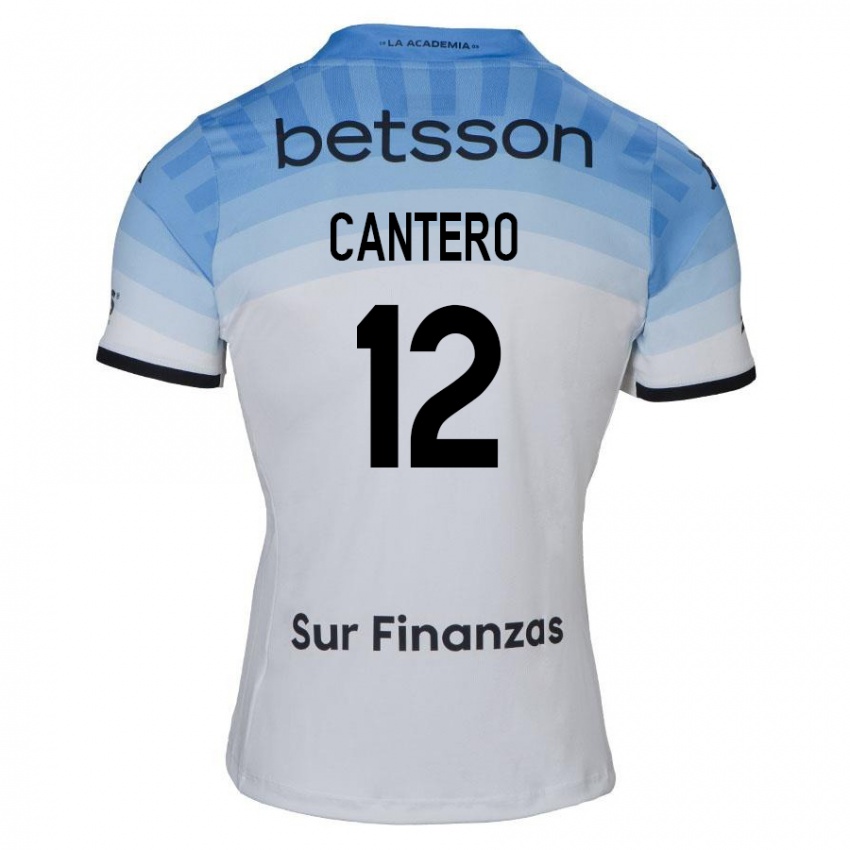 Criança Camisola Milton Cantero #12 Branco Azul Preto Alternativa 2024/25 Camisa Brasil