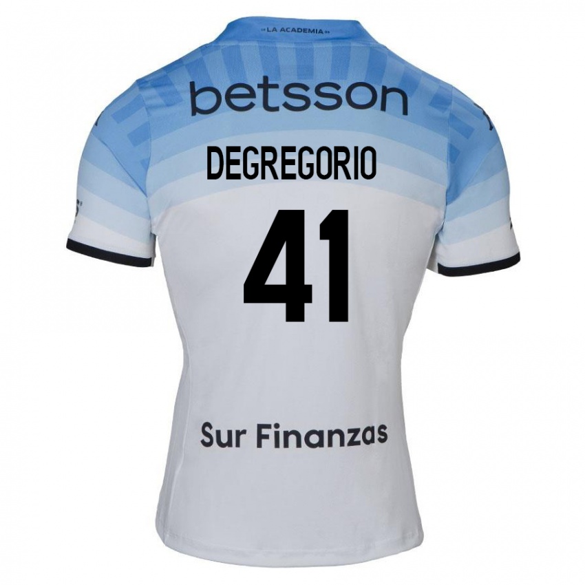 Criança Camisola Ramiro Degregorio #41 Branco Azul Preto Alternativa 2024/25 Camisa Brasil