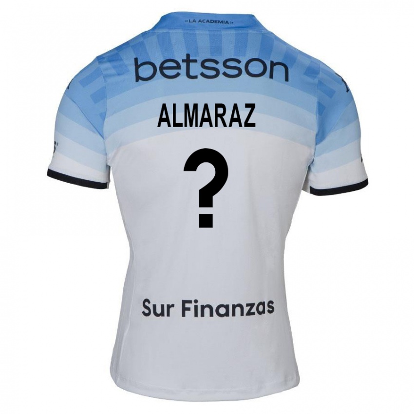 Criança Camisola Alex Almaraz #0 Branco Azul Preto Alternativa 2024/25 Camisa Brasil