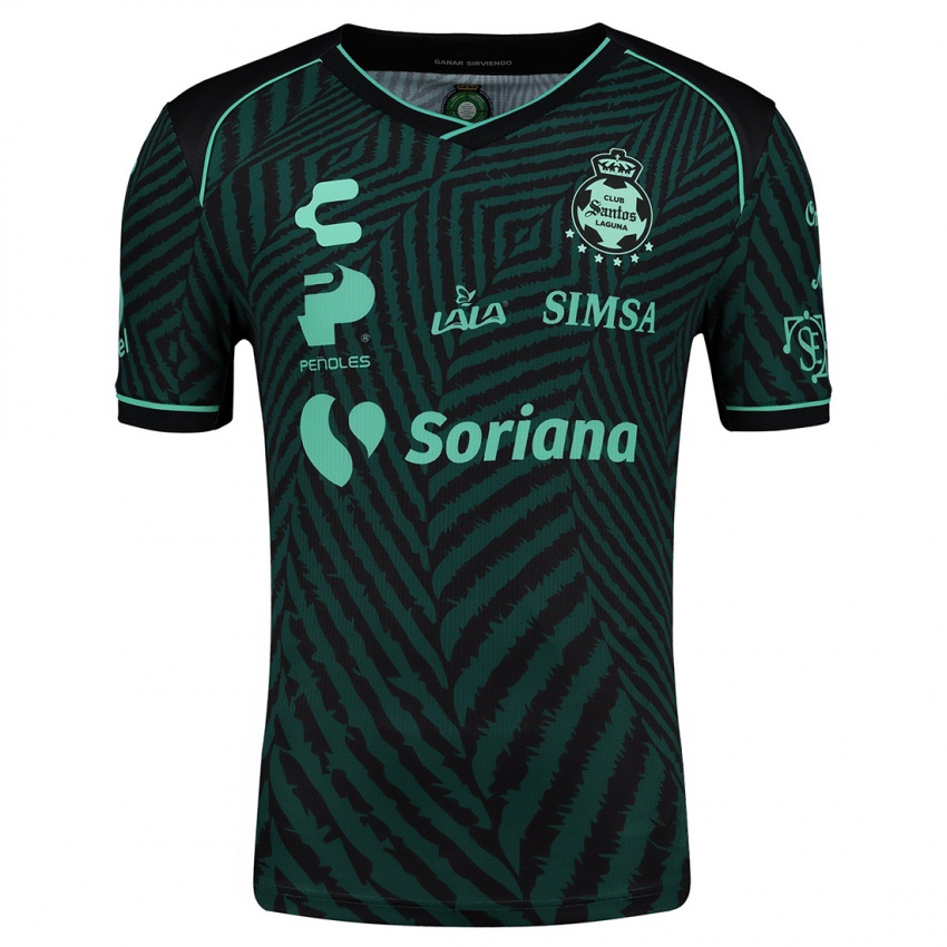 Criança Camisola Ronaldo Rubio #199 Preto Verde Alternativa 2024/25 Camisa Brasil