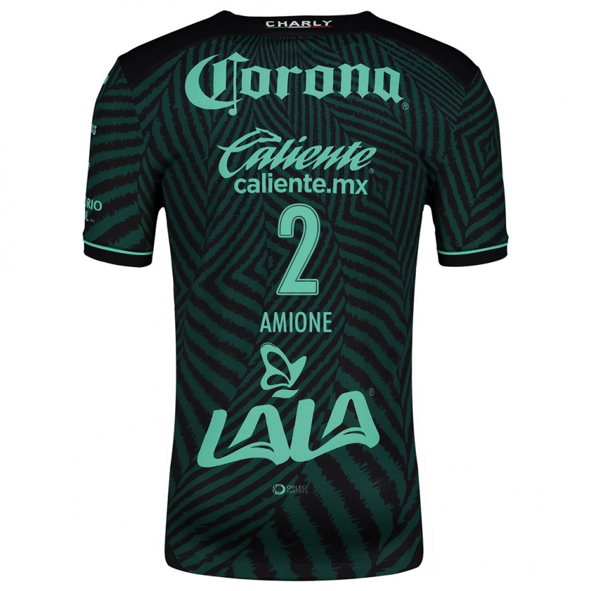 Criança Camisola Bruno Amione #2 Preto Verde Alternativa 2024/25 Camisa Brasil