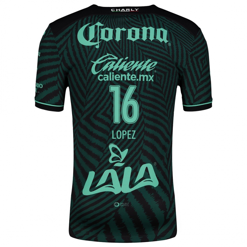 Criança Camisola Aldo López #16 Preto Verde Alternativa 2024/25 Camisa Brasil