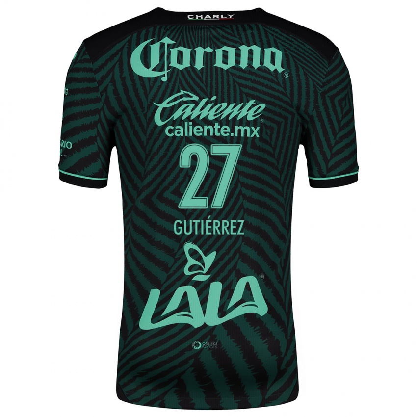 Criança Camisola Luis Gutiérrez #27 Preto Verde Alternativa 2024/25 Camisa Brasil