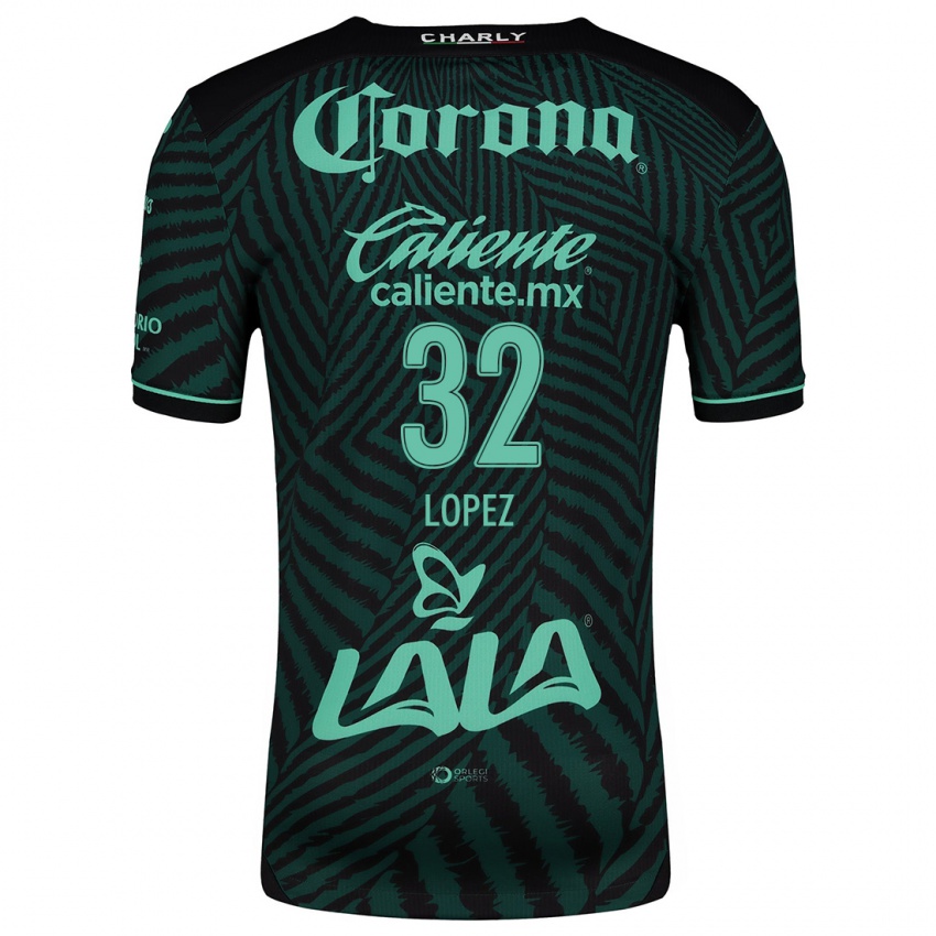 Criança Camisola Raúl López #32 Preto Verde Alternativa 2024/25 Camisa Brasil