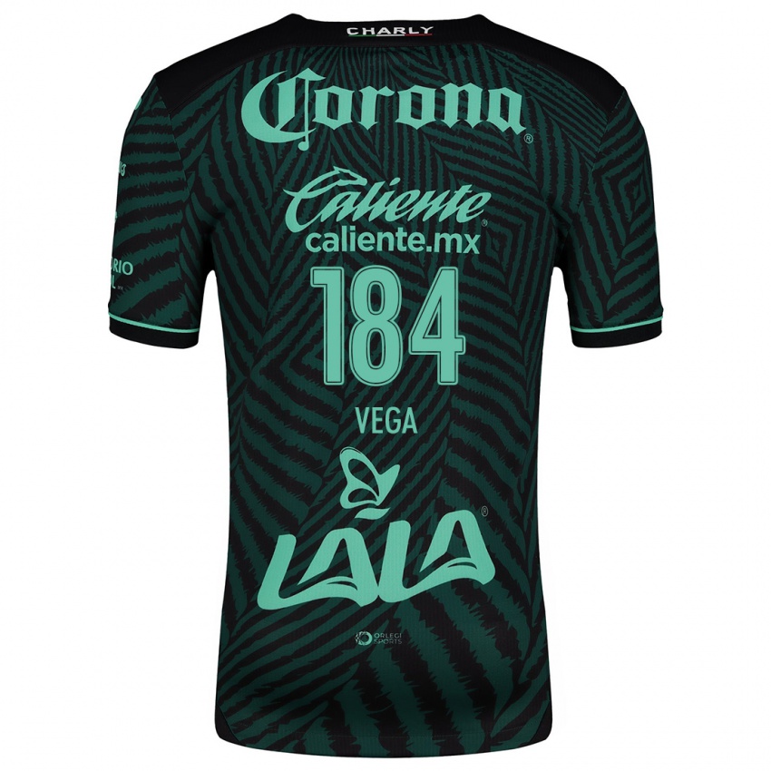 Criança Camisola Luis Vega #184 Preto Verde Alternativa 2024/25 Camisa Brasil