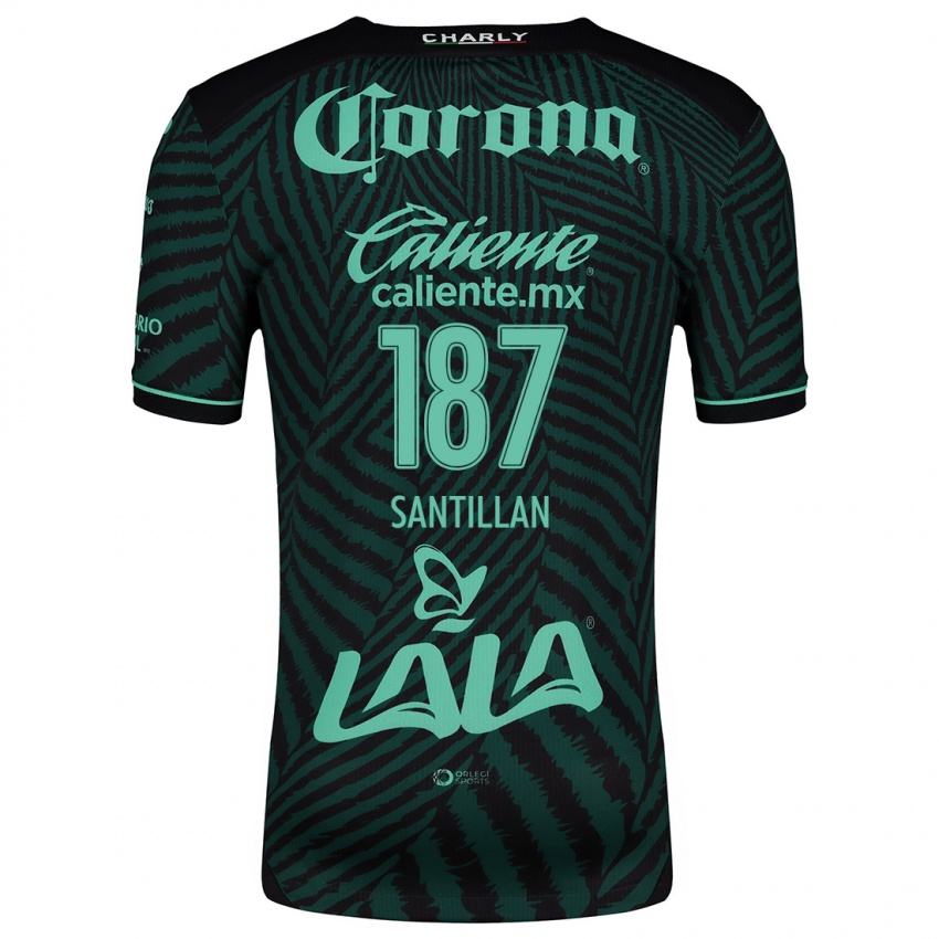 Criança Camisola Emilio Santillán #187 Preto Verde Alternativa 2024/25 Camisa Brasil