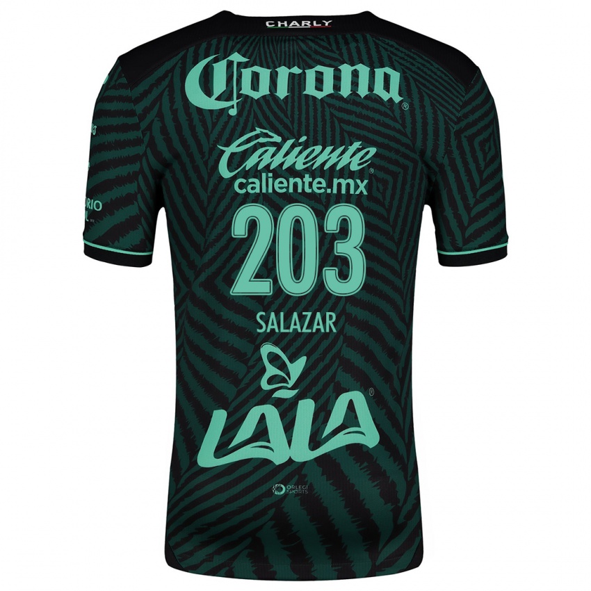 Criança Camisola Roberto Salazar #203 Preto Verde Alternativa 2024/25 Camisa Brasil