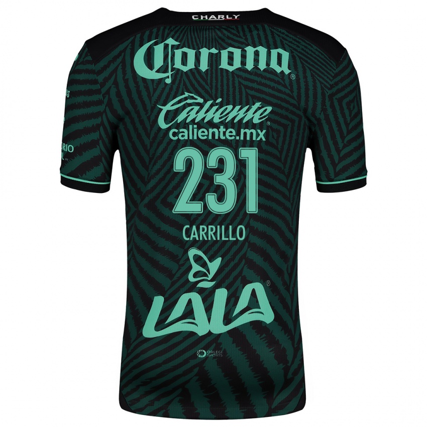 Criança Camisola Ángel Carrillo #231 Preto Verde Alternativa 2024/25 Camisa Brasil