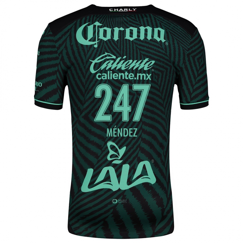 Criança Camisola Owen Méndez #247 Preto Verde Alternativa 2024/25 Camisa Brasil