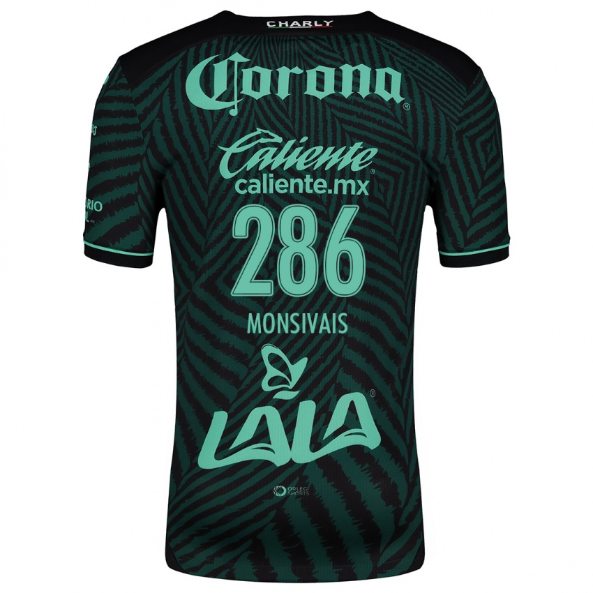 Criança Camisola Giovani Monsivais #286 Preto Verde Alternativa 2024/25 Camisa Brasil