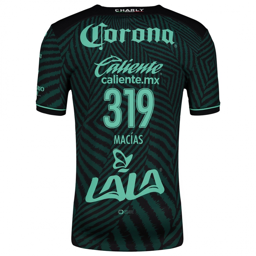 Criança Camisola Jesús Macías #319 Preto Verde Alternativa 2024/25 Camisa Brasil