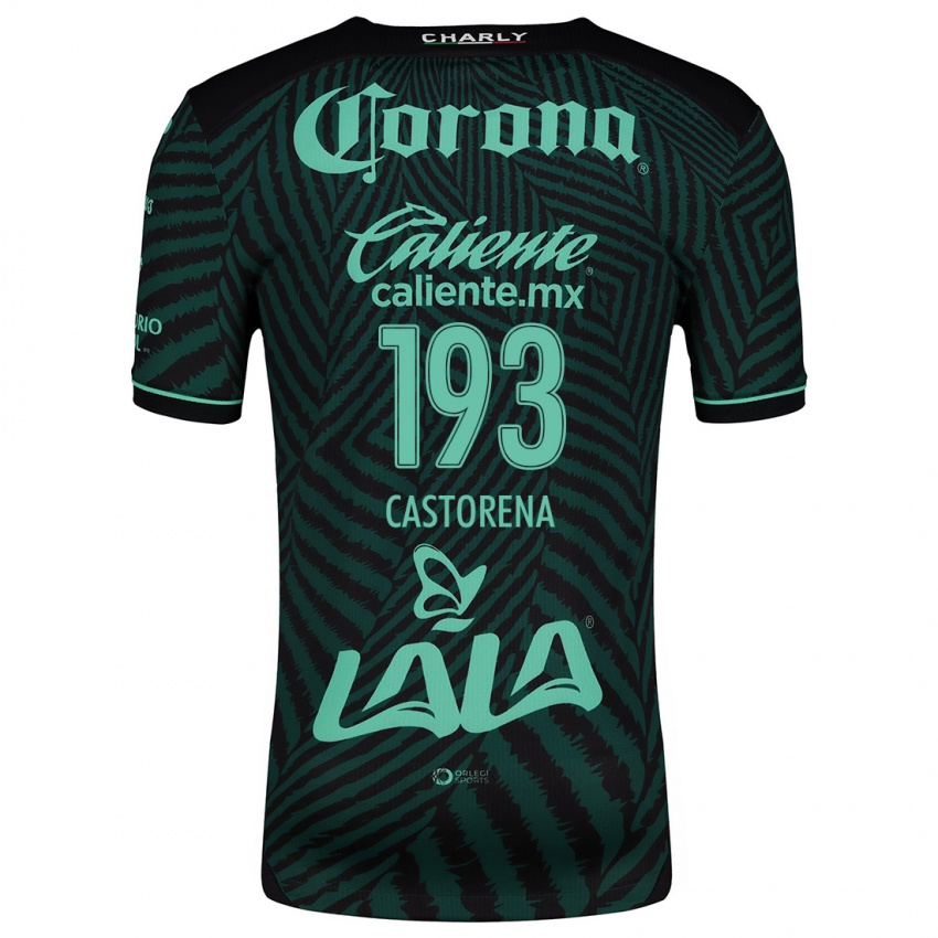 Criança Camisola Damián Castorena #193 Preto Verde Alternativa 2024/25 Camisa Brasil