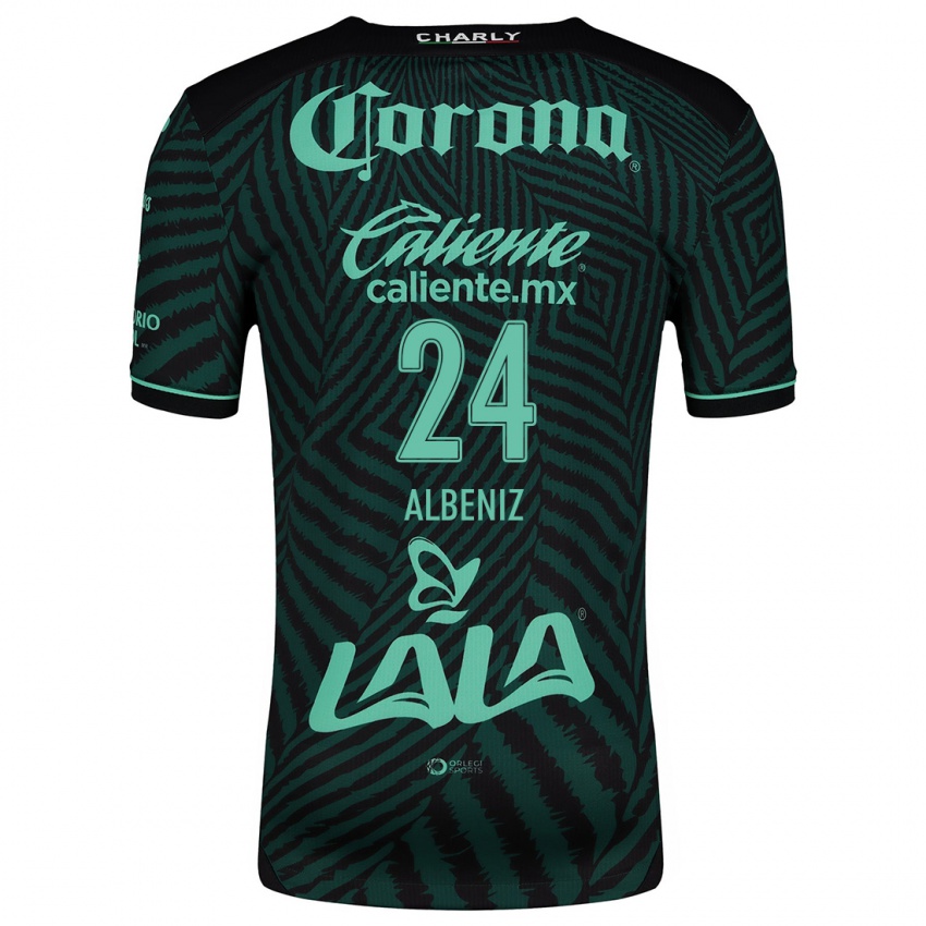 Criança Camisola Maika Albéniz #24 Preto Verde Alternativa 2024/25 Camisa Brasil